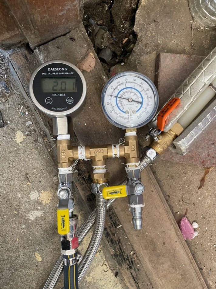 목포 산정동 주택 온수배관 누수 탐지 및 수선 - 전남 목포 산정동 배관 시공 사진 6