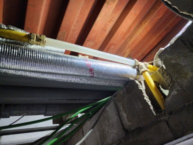 공장 화장실 천장 PPC 온수배관 누수 수리 - 광주광역시 배관 시공 사진 4