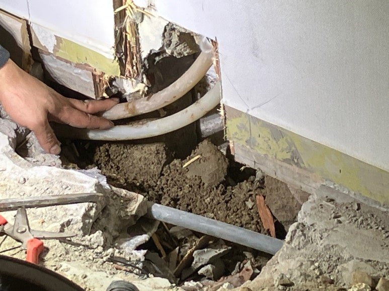 다른 업체에서 포기한 온수배관 누수 탐지 및 수리 - 광주광역시 배관 시공 사진 5